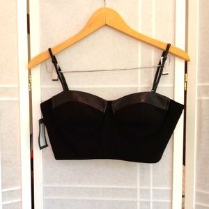 Kymerah black cropped top